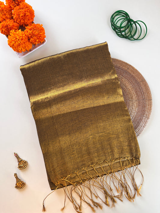 Golden Tissue Silk Saree